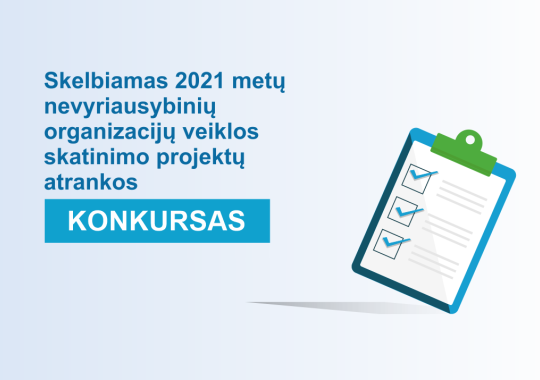 Skelbiamas 2021 metų nevyriausybinių...