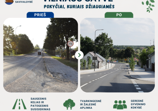 Atnaujinta Pakalnės gatvė Ukmergėje