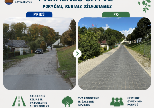 Vytauto gatvėje – patogesni šaligatviai neįgaliesiems