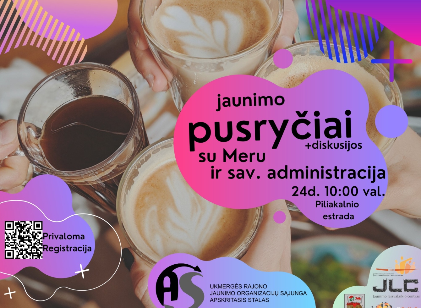 Jaunimo pusryčiai su Ukmergės rajono savivaldybės meru