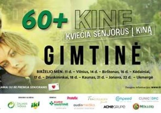 „60+ kine“ kviečia senjorus į kiną