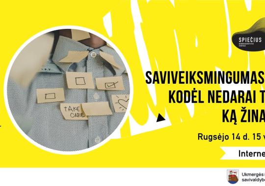 Saviveiksmingumas – kodėl nedarai to,...