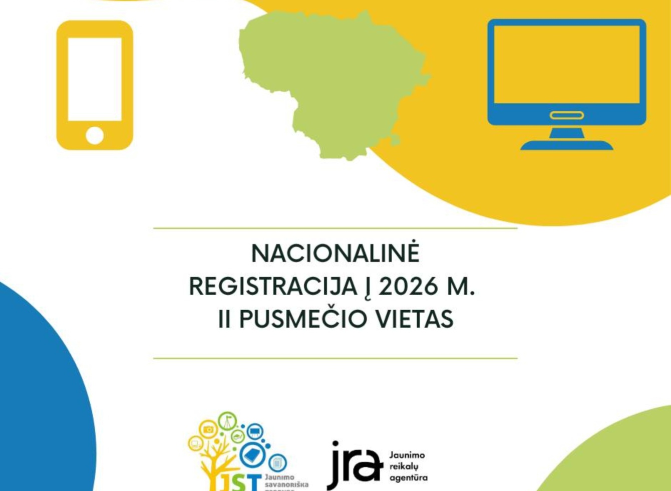Paskelbta registracija į Jaunimo savanoriškos tarnybos 2026 m. II-ojo pusmečio programos vietas
