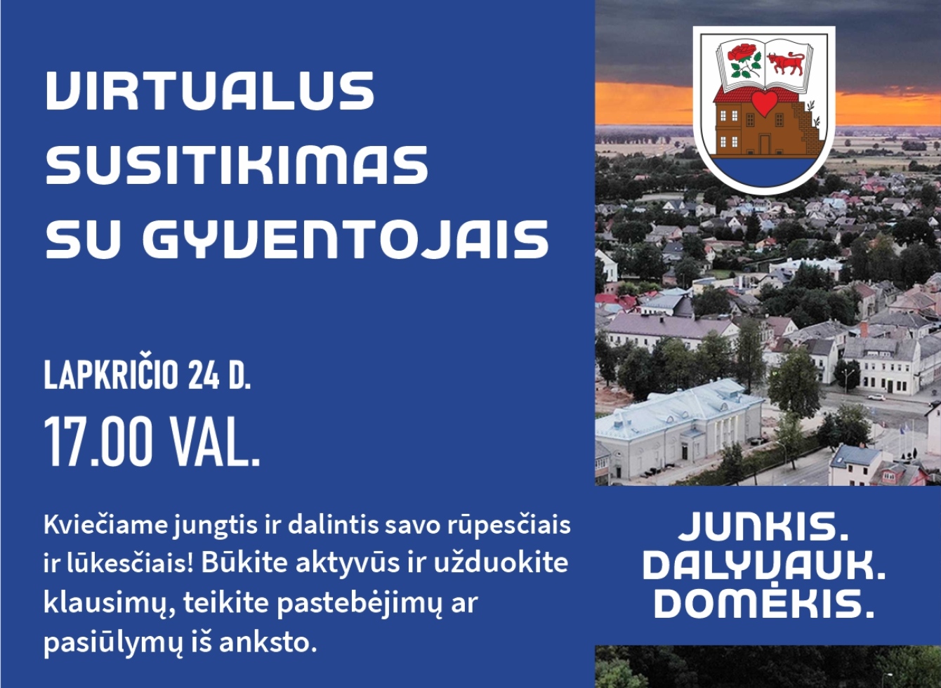 Virtualus susitikimas su gyventojais