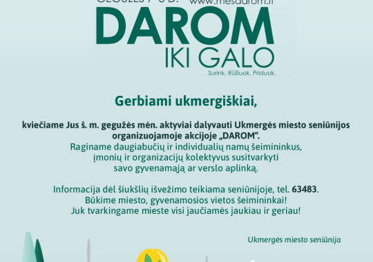 „DAROM IKI GALO. Surink. Rūšiuok....