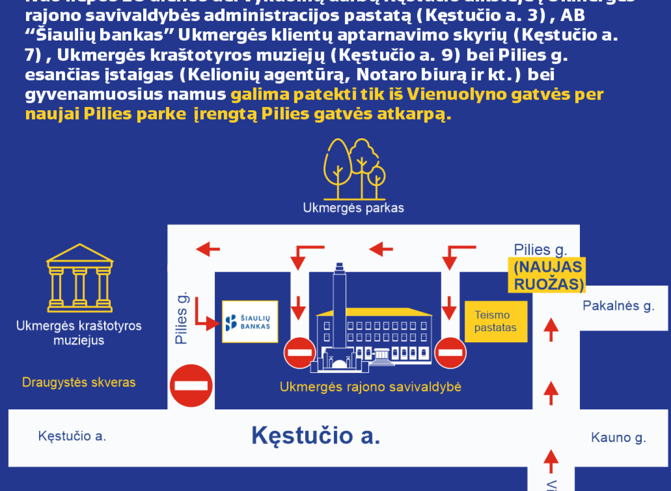 Gyventojų ir miesto svečių dėmesiui!