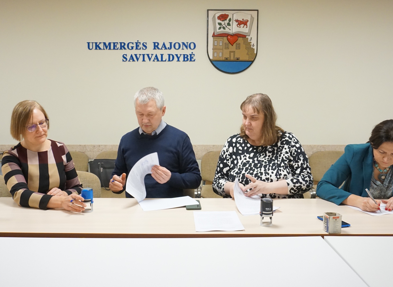  Bendradarbiavimo sutartį pasirašė penkių įstaigų vadovai
