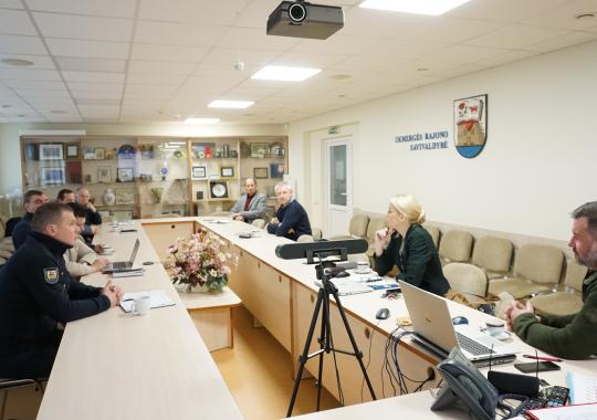 Vyksta pratybos: simuliuojama Astravo...