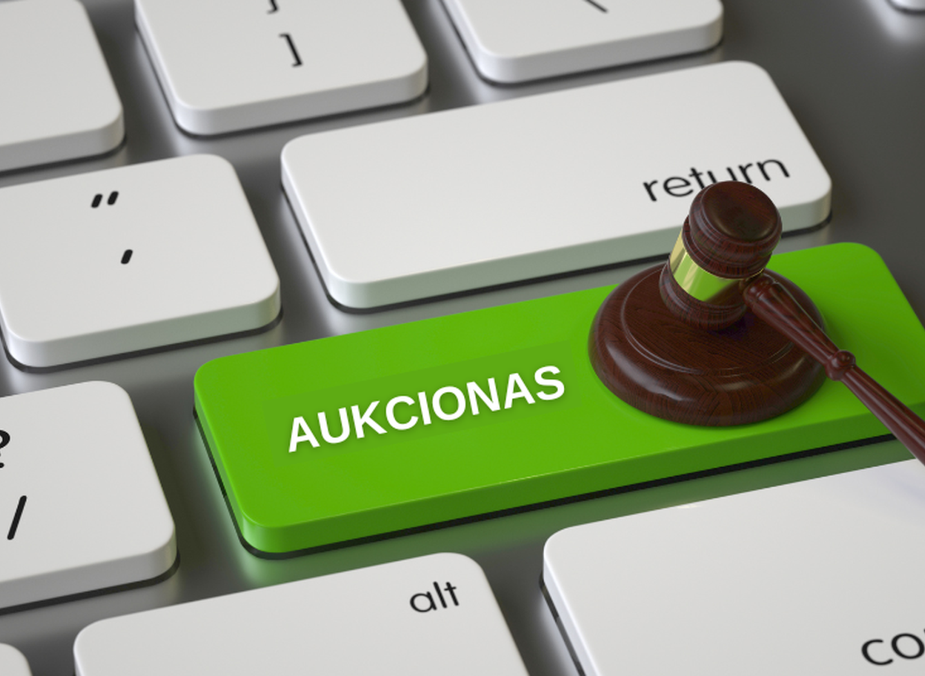 Aukcionas. Asociatyvi nuotrauka