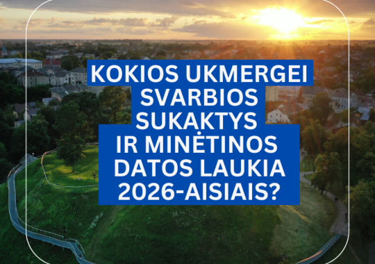 Kokios Ukmergei svarbios sukaktys ir...