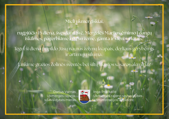  Rugpjūčio 15-ąją švenčiama Žolinė 