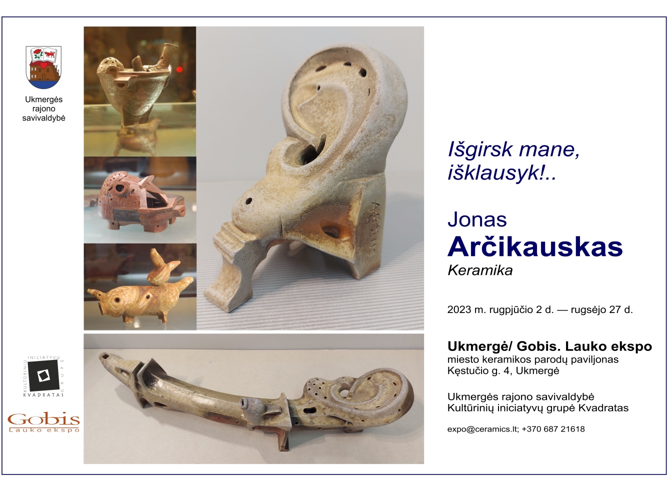 Jono Arčikausko keramikos paroda