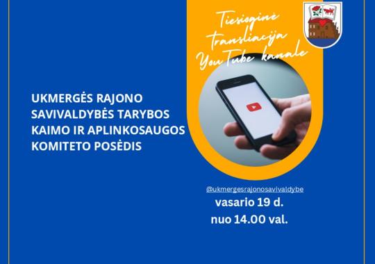 Kaimo ir aplinkosaugos komiteto posėdis 
