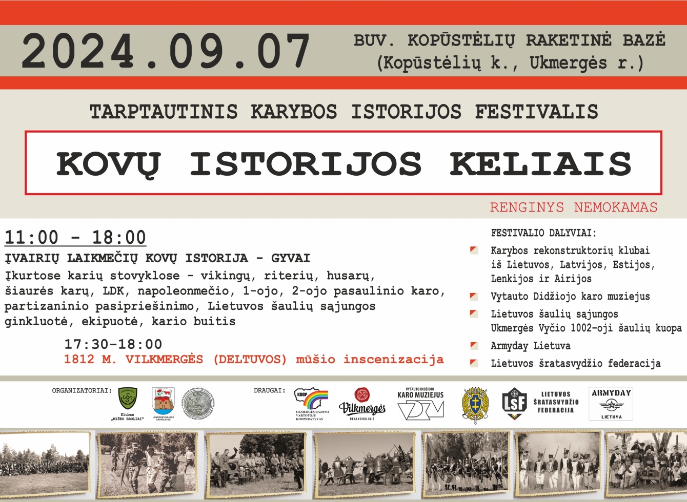 Šalia Ukmergės vyks tarptautinis karybos istorijos festivalis „Kovų istorijos keliais“
