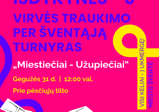 Diskusijų erdvė Ukmergės miesto šventėje