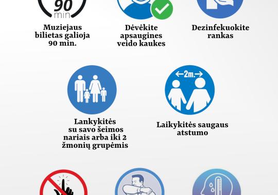 Nuo kovo 17 dienos duris lankytojams...