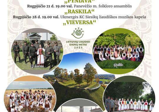 Penki pasidainavimų vakarai