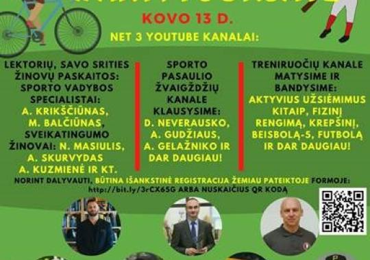 Kviečiame dalyvauti sporto...