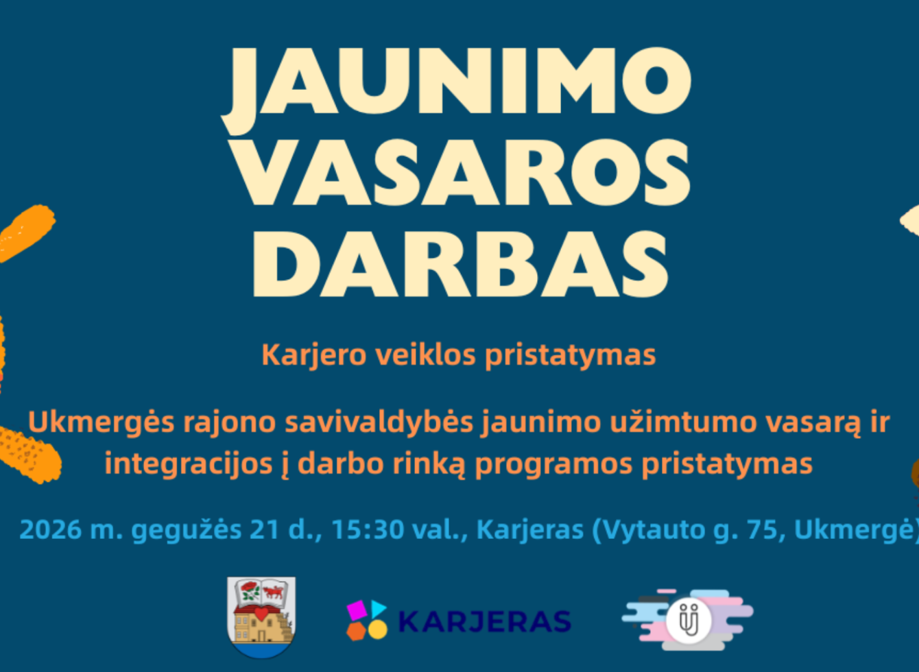 Informacinis renginys 14-19 metų jaunimui apie darbą vasarą