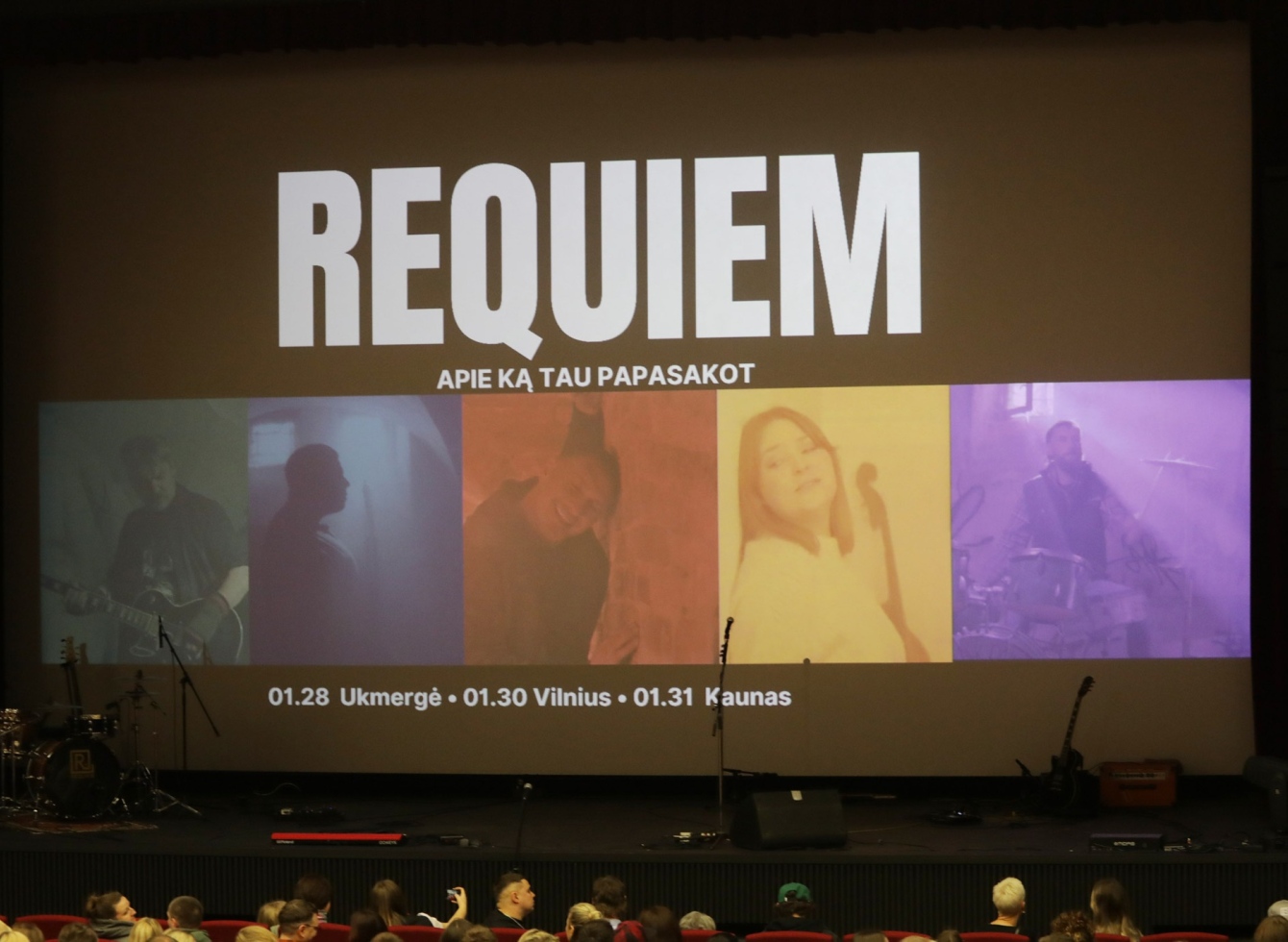Grupės „Requiem“ dainos ir vaizdo klipo pristatymo akimirkos