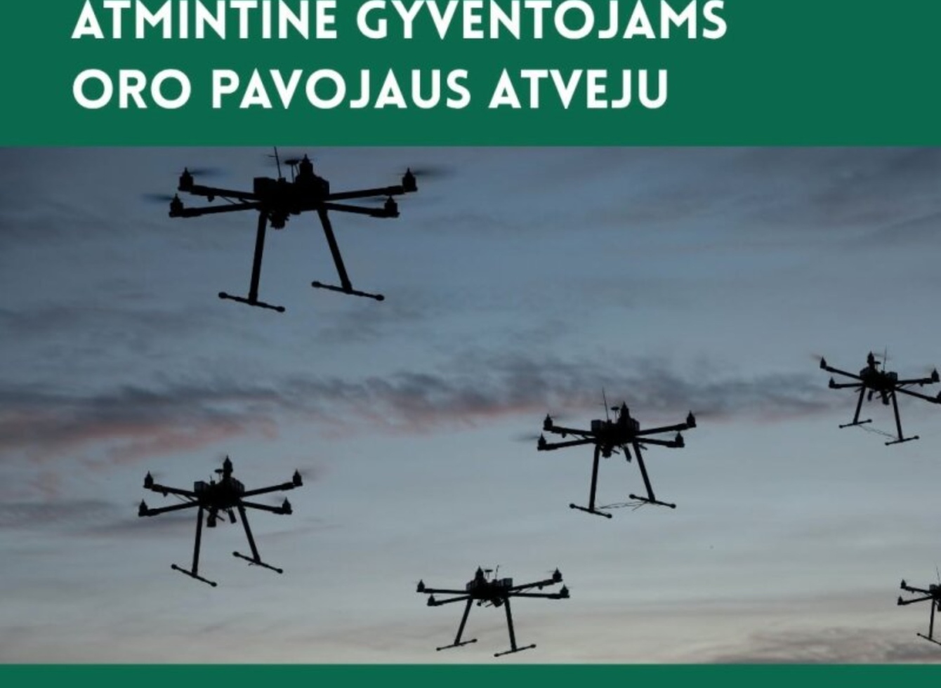 Atmintinė gyventojams „Oro pavojus. Ką svarbu žinoti ir kaip elgtis?“