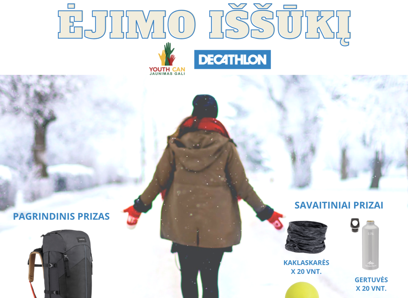 „Jaunimas gali” ėjimo iššūkį.