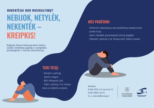 Nukentėjai nuo nusikaltimų? Nebijok,...