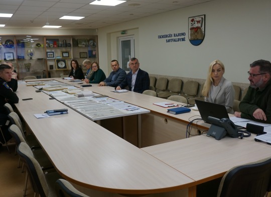 Ukmergės rajono savivaldybės ekstremaliųjų situacijų operacijų centro posėdžio akimirkos