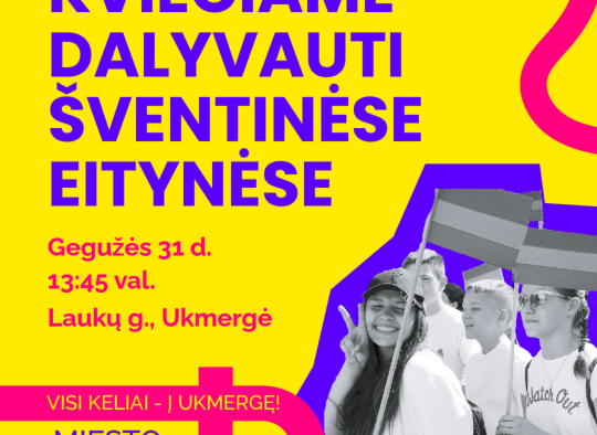 Gegužės mėnesio renginiai Ukmergėje ir rajone