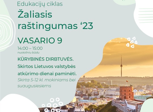 Nemokamos edukacijos „Žaliasis raštingumas“