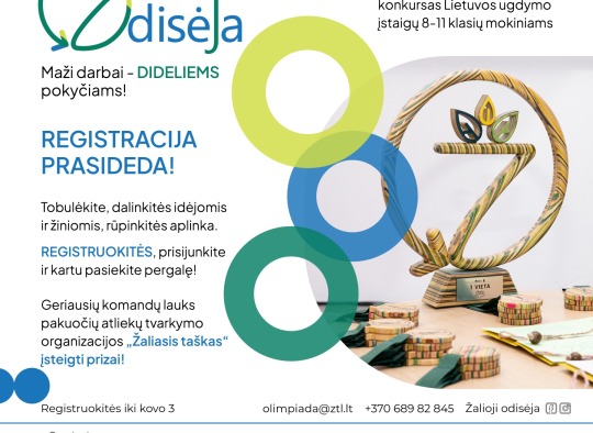Nemokamas aplinkosauginis konkursas „Žalioji odisėja“