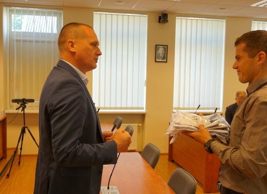 Administracijos direktorius Darius Varnas ir Žilvinas Maleronka