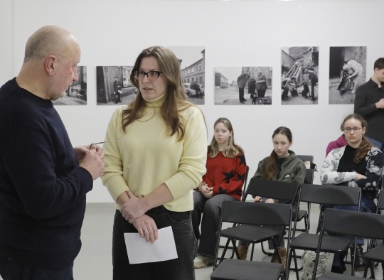 Fotomenininko Romualdo Požerskio darbų parodos pristatymo akimirkos