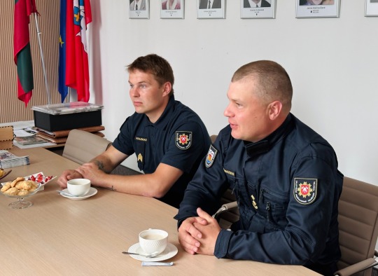 Ukmergės ugniagesių apdovanojimų akimirkos