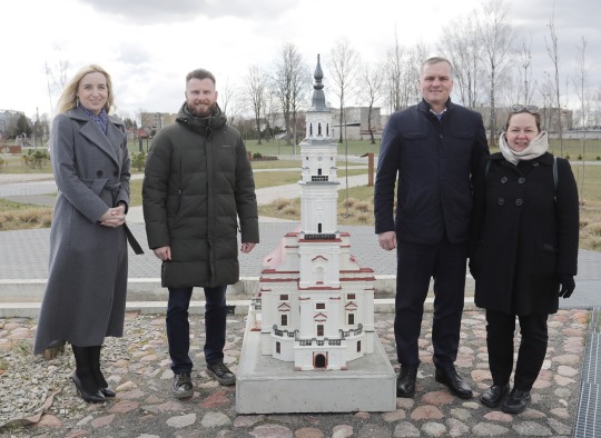 Naujų parko miniatiūrų pristatymo akimirkos