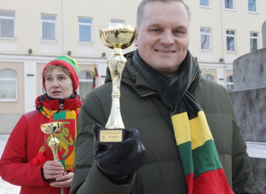 Vasario 16-osios tradicinio bėgimo „Pabaiskas-Ukmergė“ akimirkos