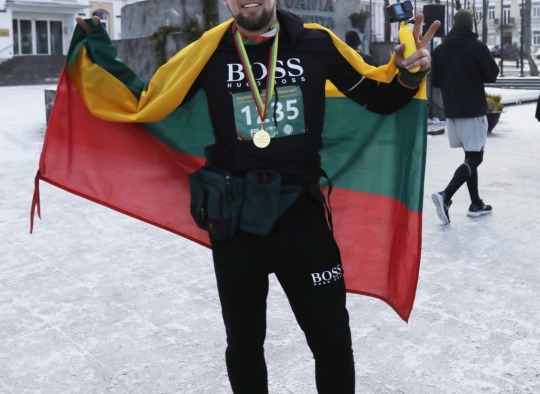 Vasario 16-osios tradicinio bėgimo „Pabaiskas-Ukmergė“ akimirkos