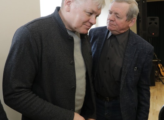Ukmergės rajono tautodailininkų kūrybos parodos atidarymo akimirkos