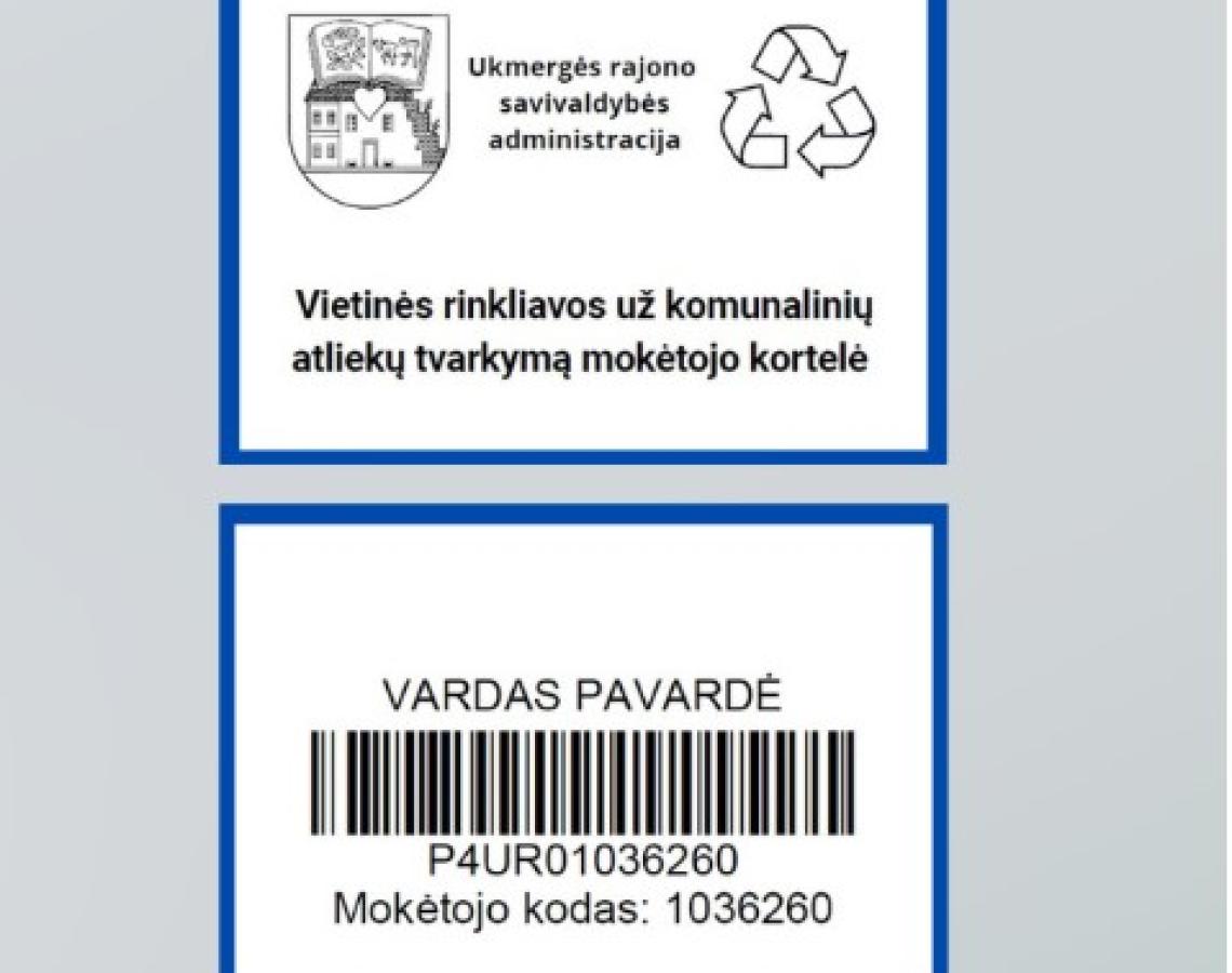 Svarbi informacija mokantiems Vietinę rinkliavą už komunalinių atliekų tvarkymą