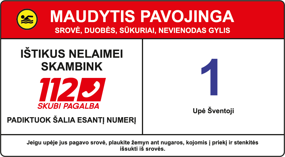 Informaciniai ženklai maudymosi vietose